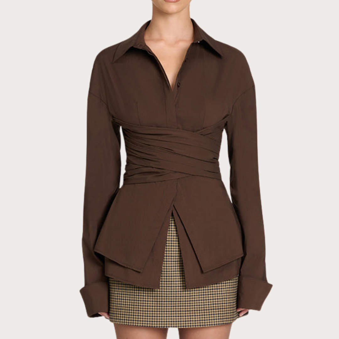 KYNSKIN™ - Freya Tailored Wrap Shirt