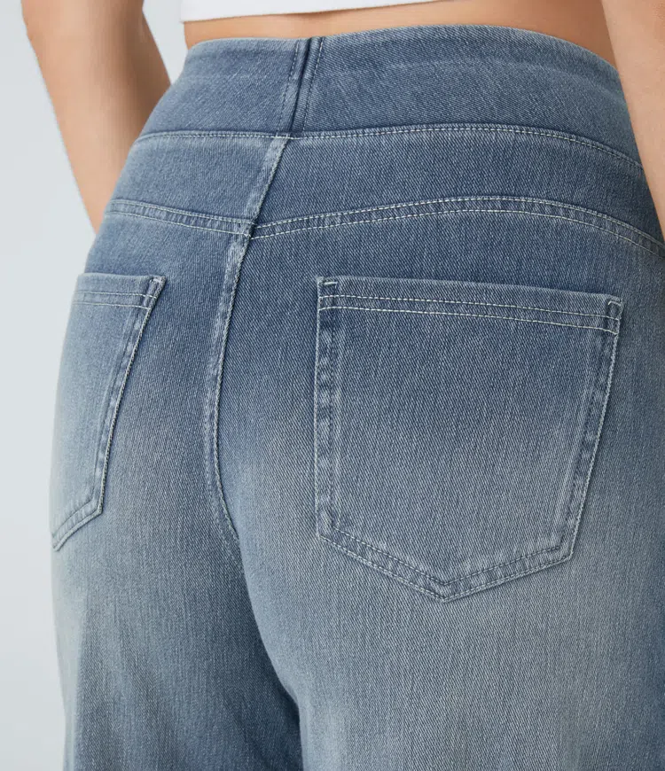 KYNSKIN™ - Solène Relaxed Fit Wide-Leg Jeans