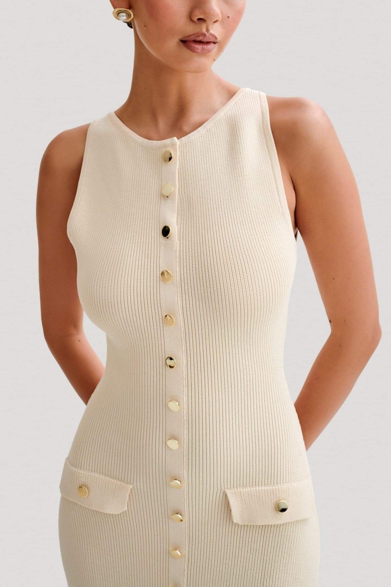 KYNSKIN™ - Fiona Knit Sleeveless Maxi Dress