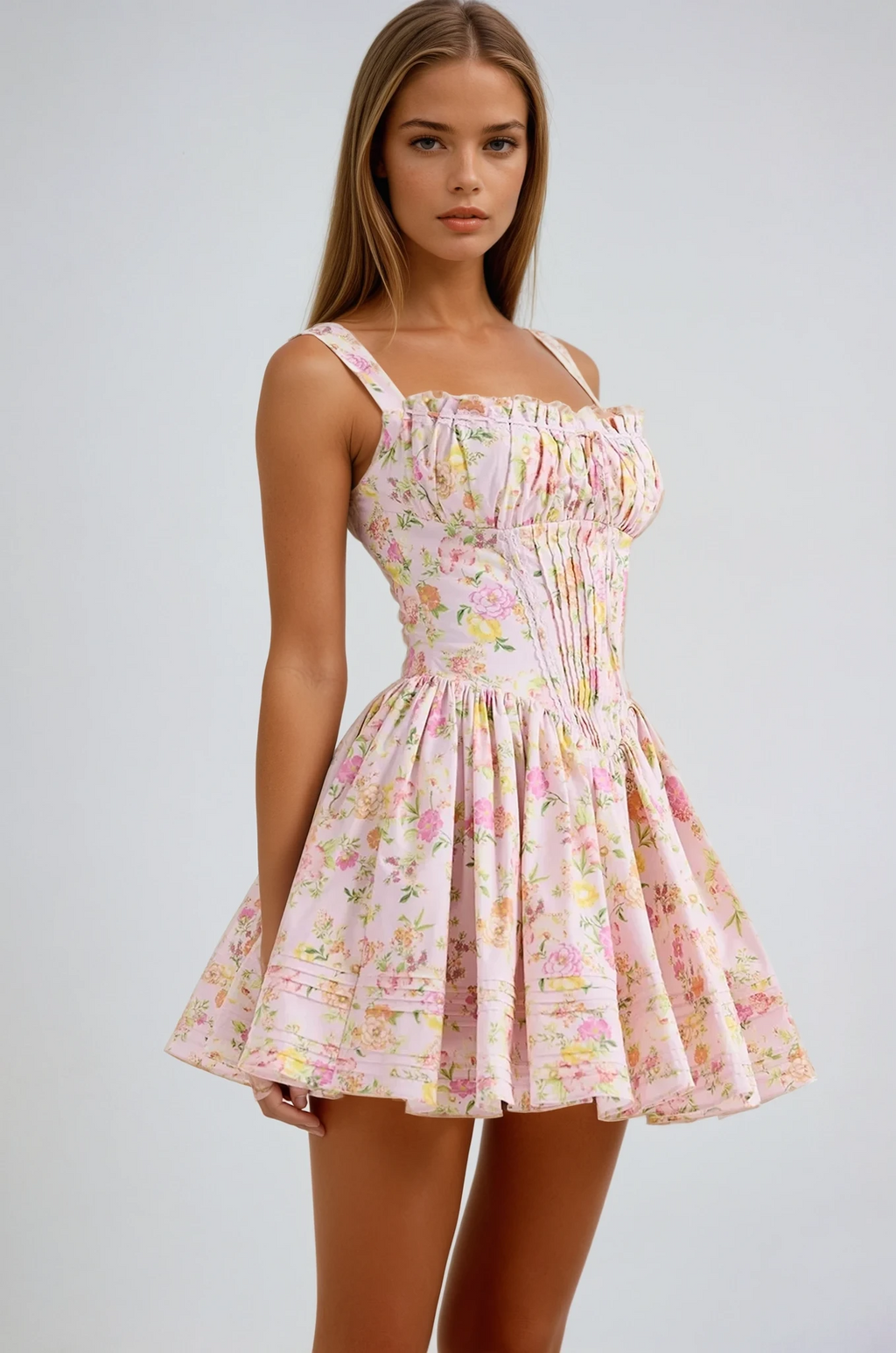 KYNSKIN™ - Lynn Floral Corset Mini Dress