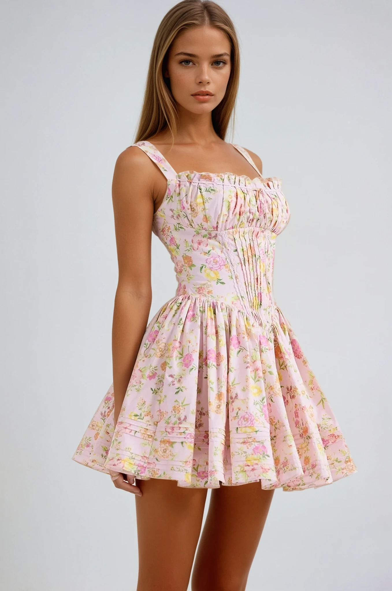 KYNSKIN™ - Lynn Floral Corset Mini Dress