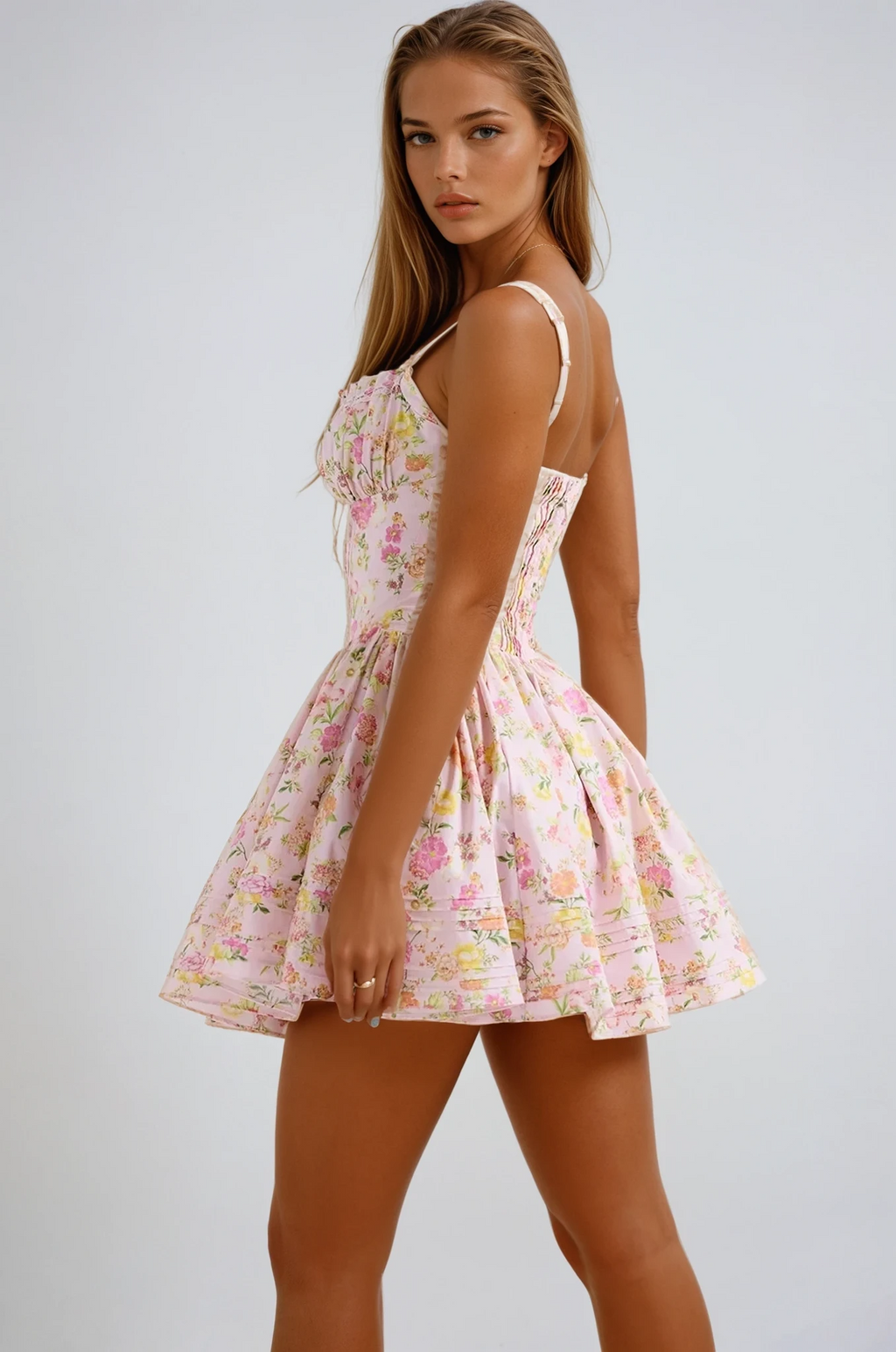 KYNSKIN™ - Lynn Floral Corset Mini Dress