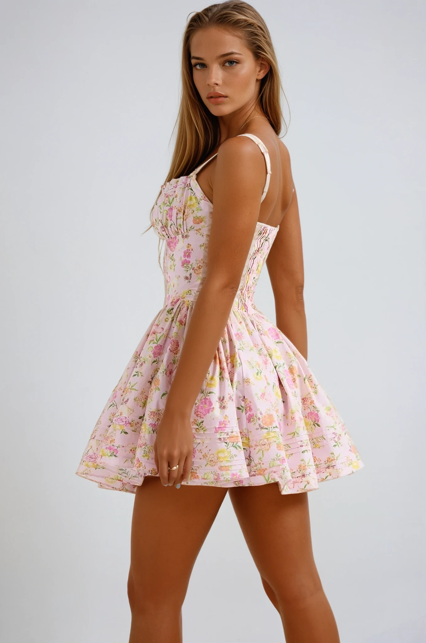 KYNSKIN™ - Lynn Floral Corset Mini Dress