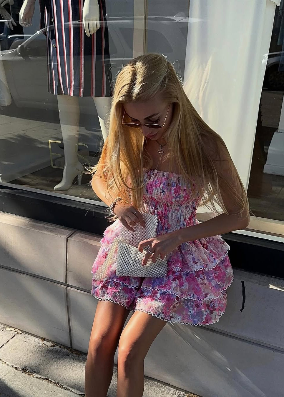 KYNSKIN™ - Cecilia Strapless Floral Dress