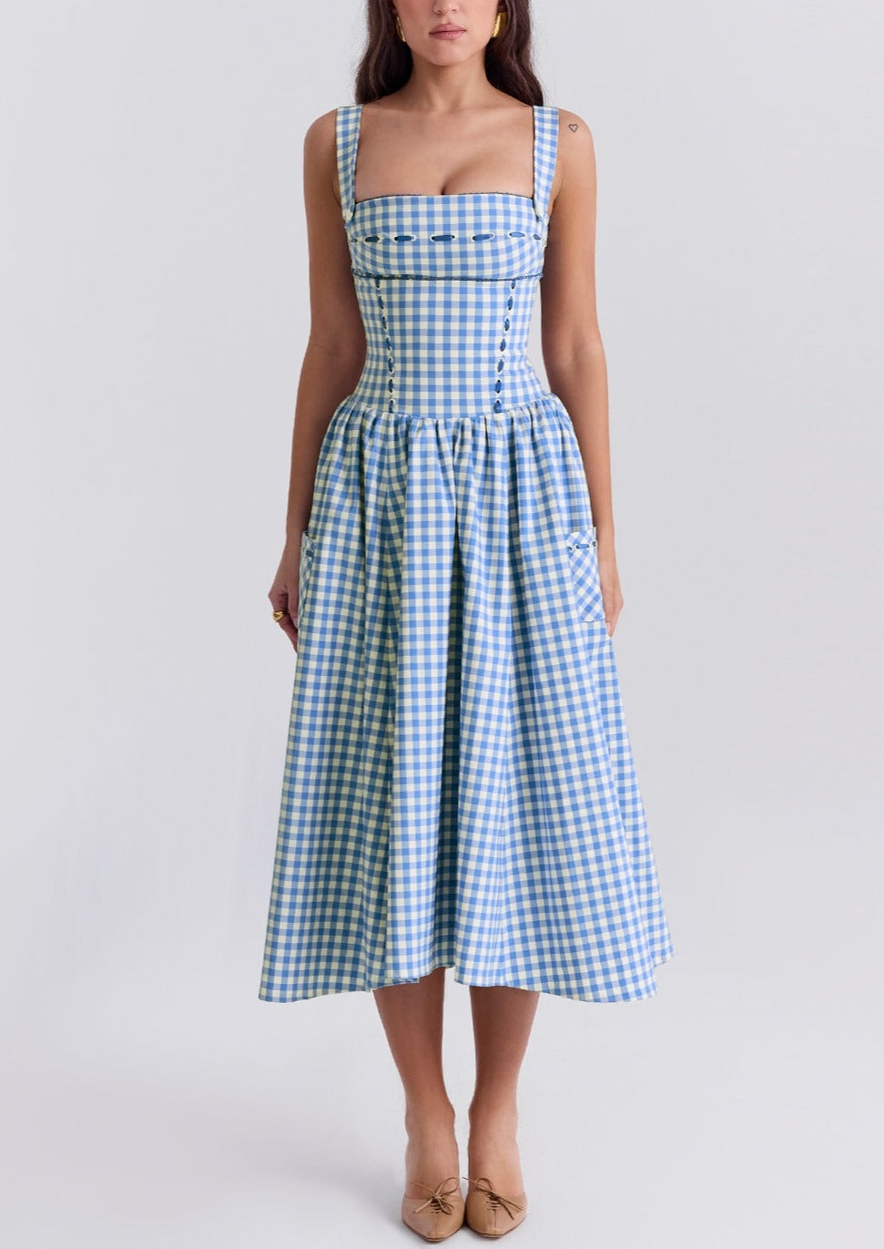 KYNSKIN™ - Ariana Sleeveless Midi Sundress